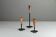 Trio of Black Iron & Copper Candlesticks — Gunnar Ander for Ystad-Metall, Sweden, 1960s