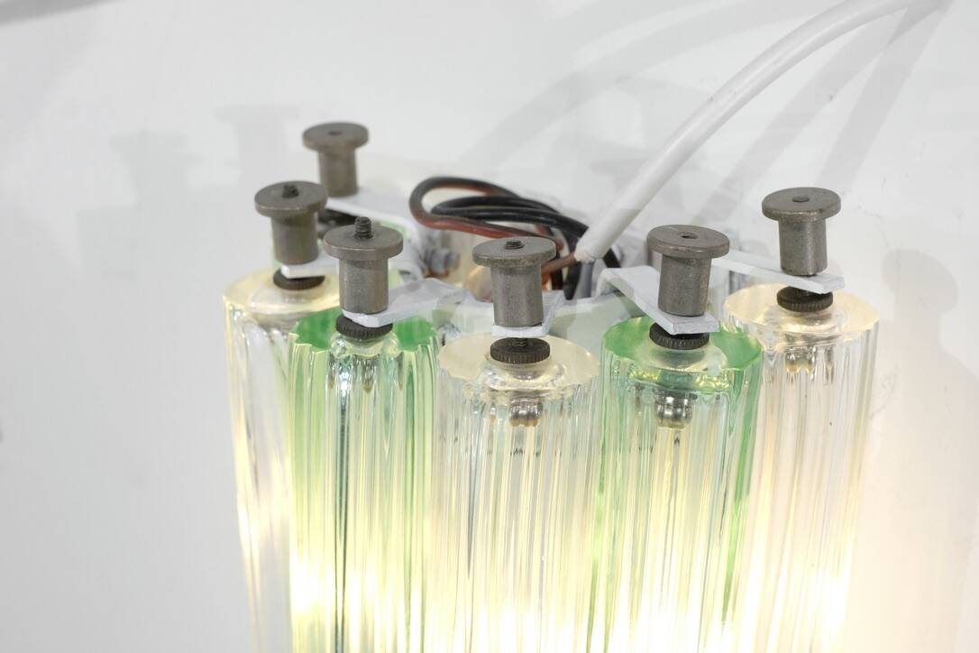 Pair of Murano glass wall sconces, Italy, 1960s.