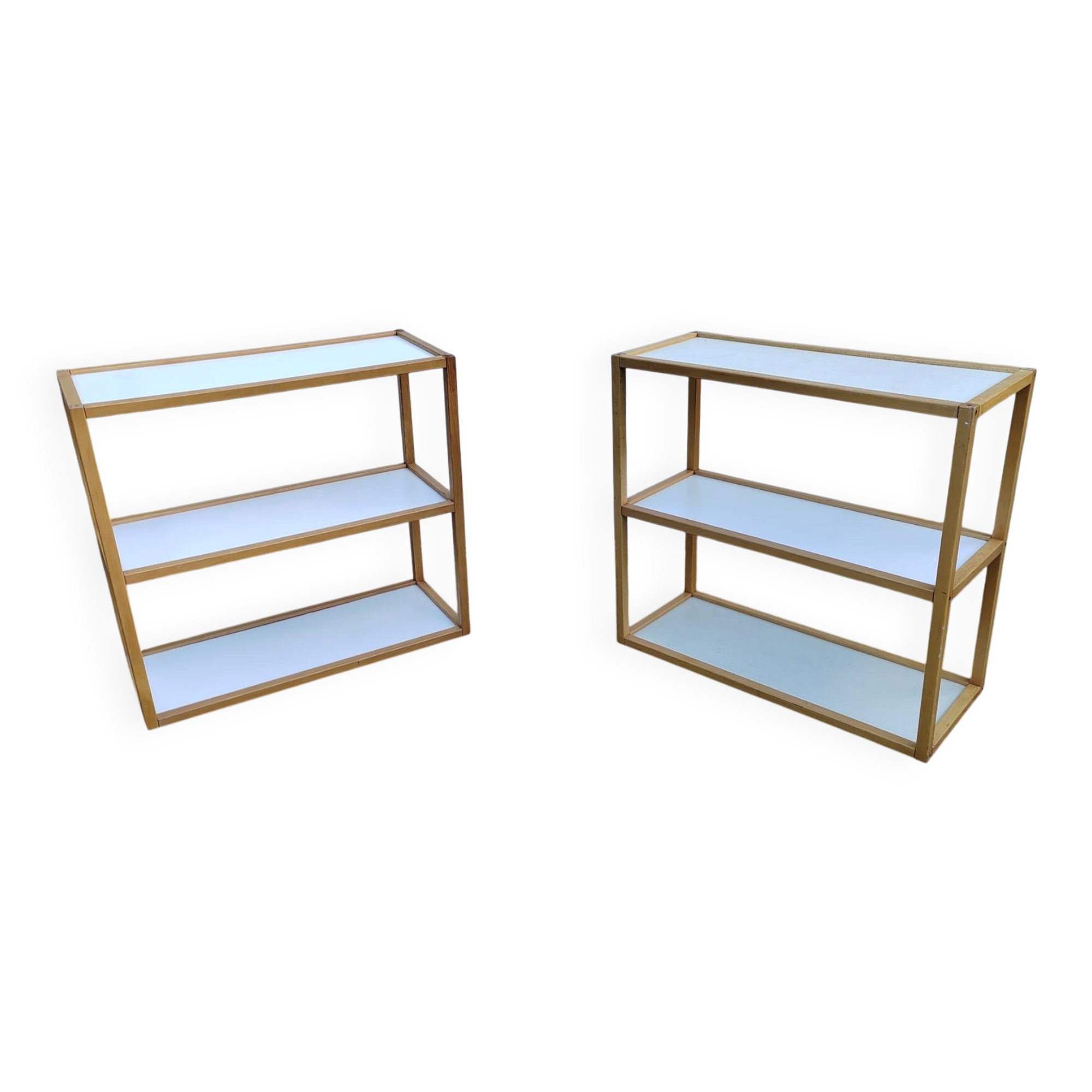 Pair of shelves in the style of André Sornay