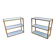 Pair of shelves in the style of André Sornay