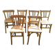 6 sanded bistro chairs