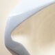 Empty pocket in white and sky blue ceramic 1950