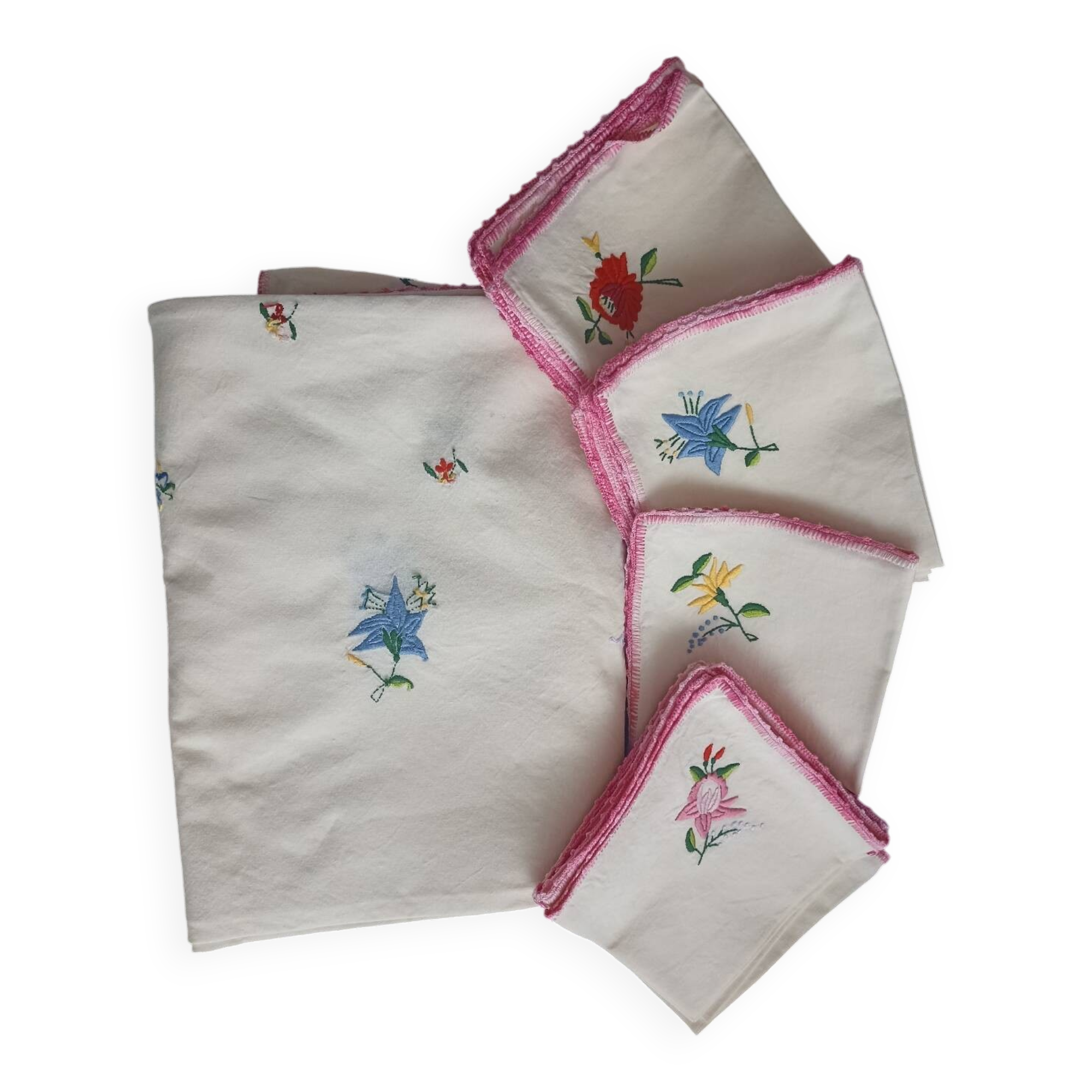 Nappe brodée Vintage