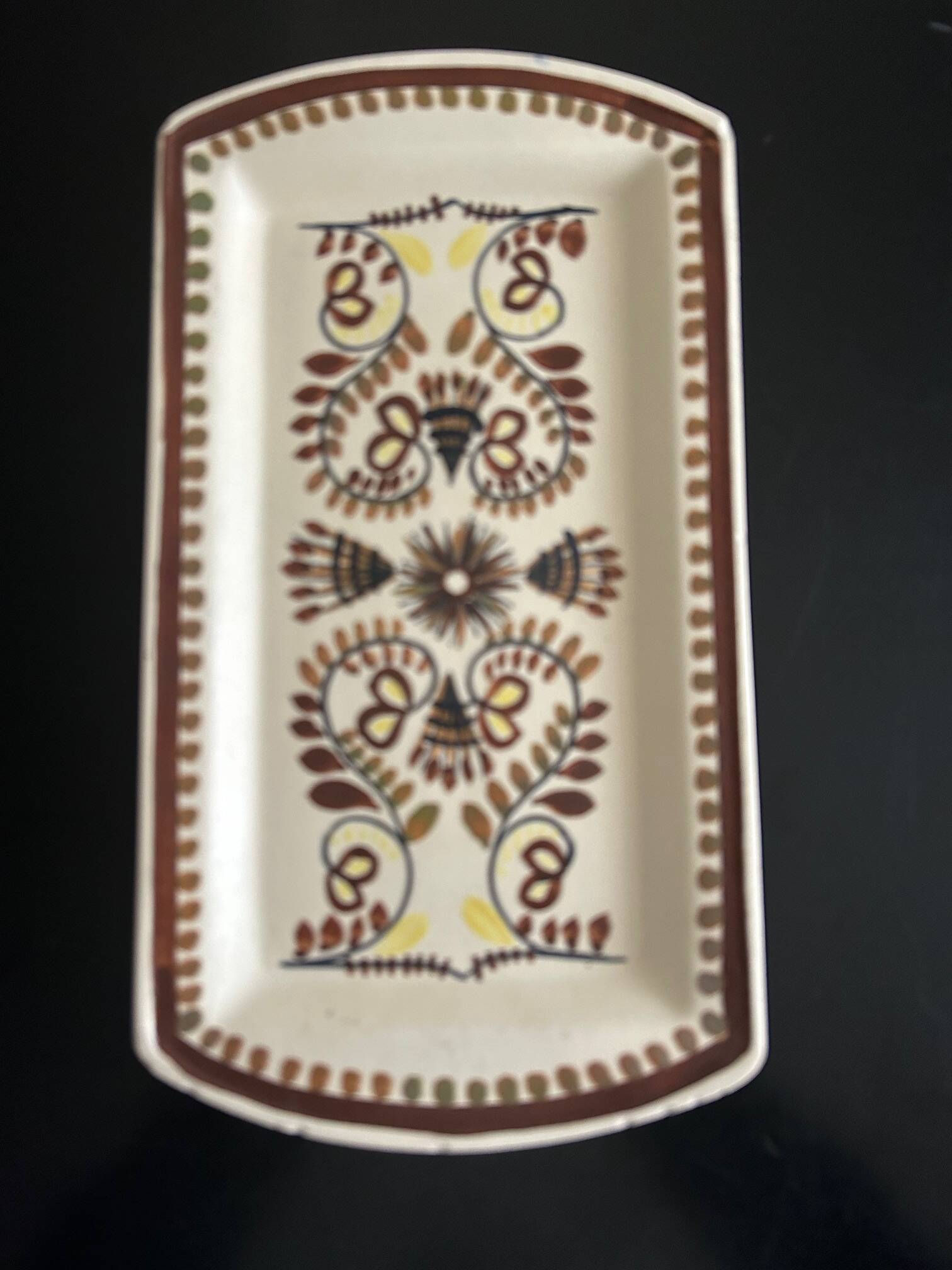 Henriot Quimper cake plate