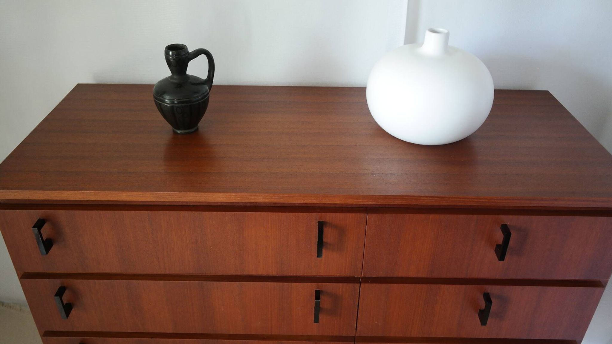 Commode coiffeuse Danoise en teck vintage 1960