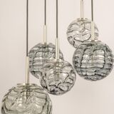 Grand cascading chandelier design with Murano glass by Doria, Germany, 1970s.