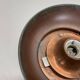 Unique brutalist boom copper and glass wall light by bega lights, germany, 1980s