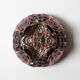 Carnival Glass Bowl / Iridescent Sunk Daisy Pattern / Eda Glasbruk / Sweden