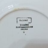 Dessert plate Digoin Sarreguemines model "Salomé"