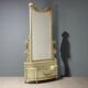 Antique neoclassical mirror in lacquered wood, 19th century