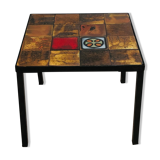 Vallauris ceramic coffee table, France 60s