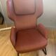 Set of 2 burgundy armchairs