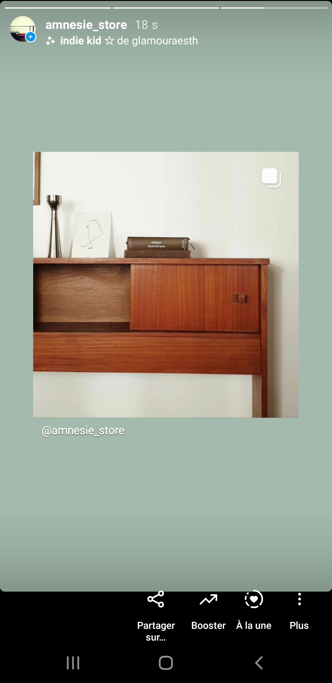 Vintage teak console 60s