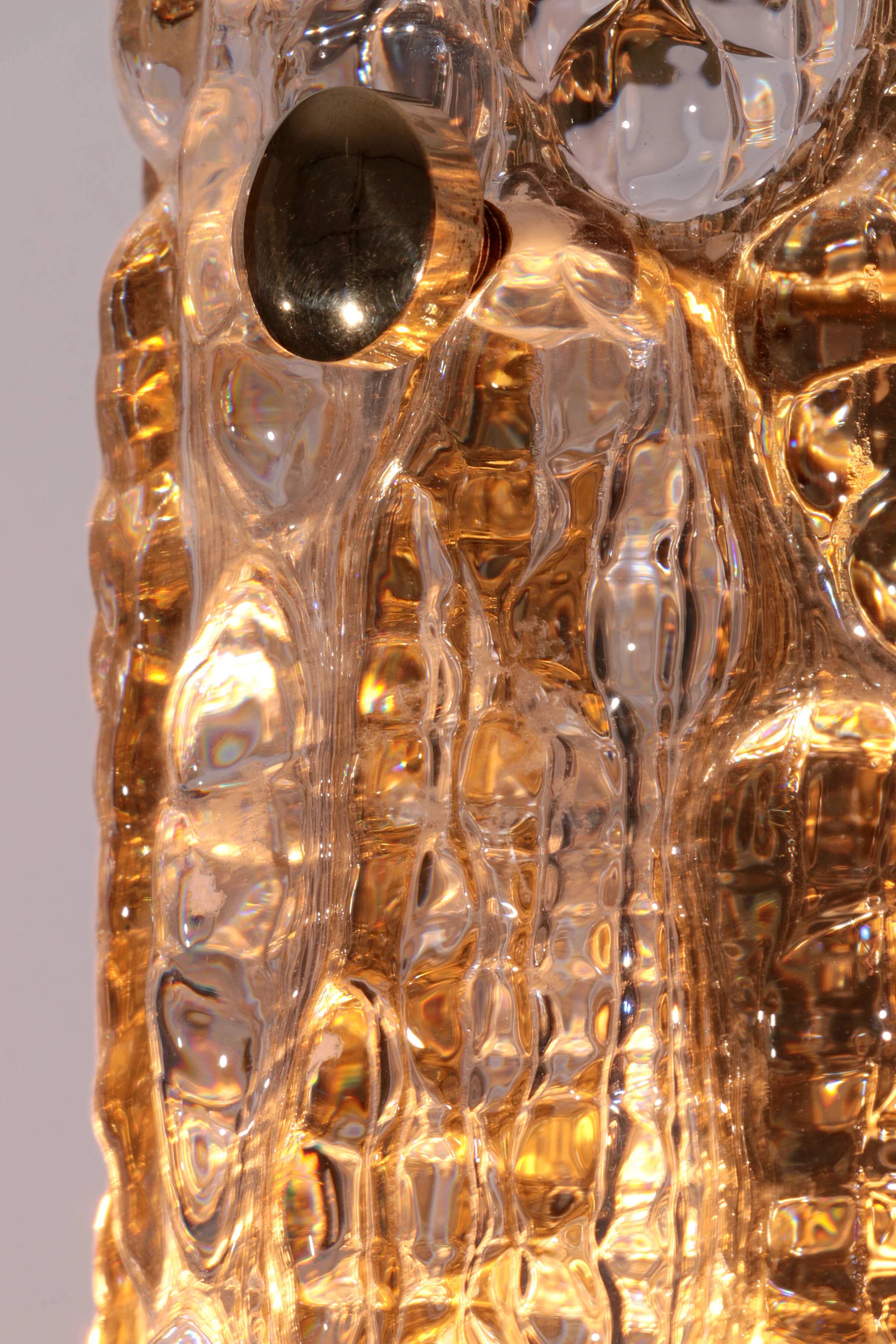 Wall lamps by Carl Fagerlund, Orrefors glass by Lyfa Denmark model Gefion