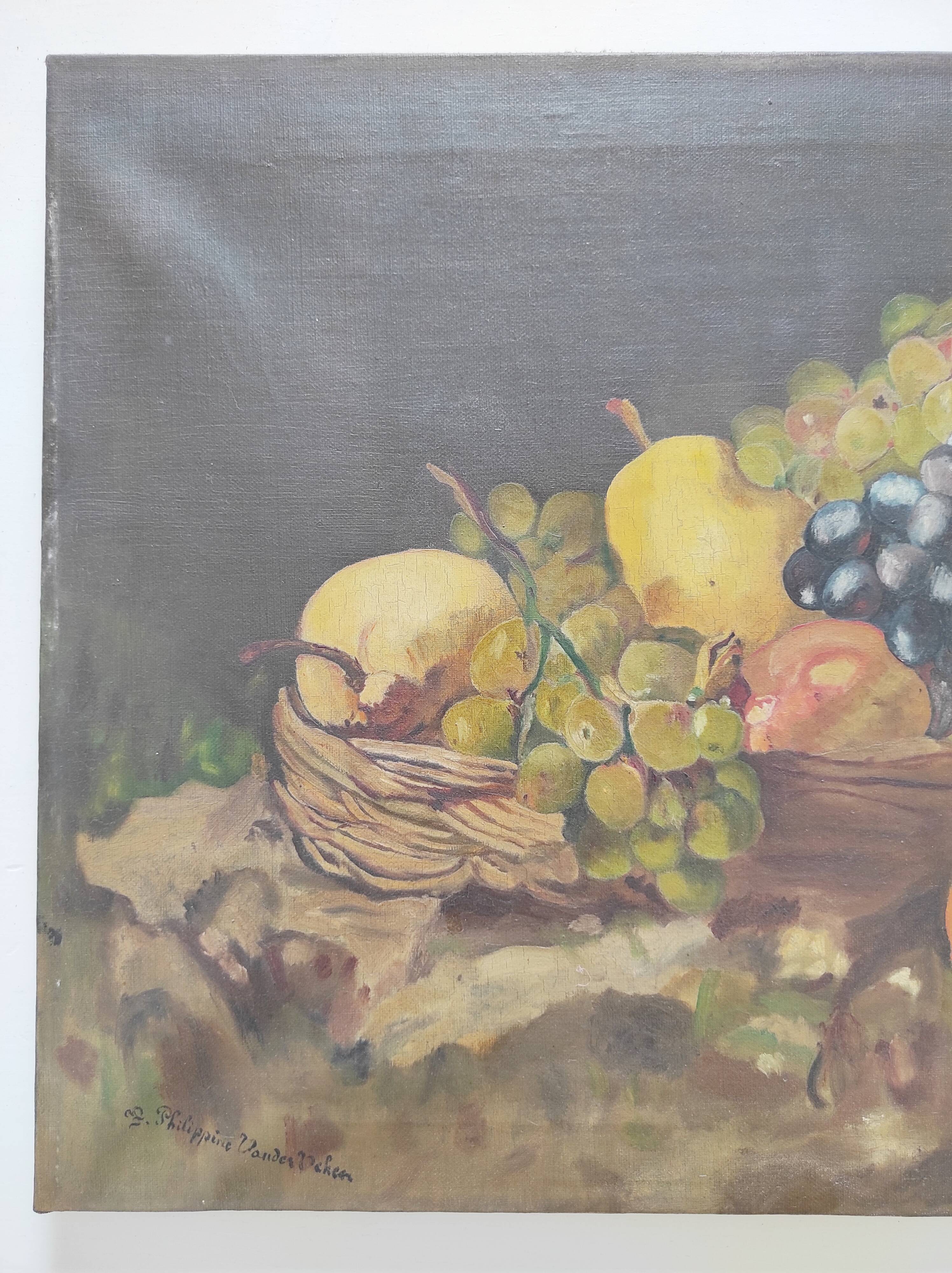 Still life oil on canvas, signed