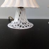 Set of 2 filigree Murano glass lamps