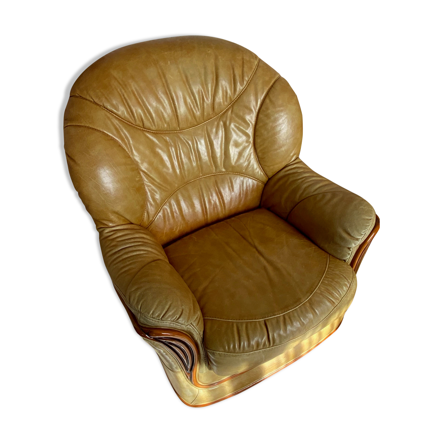 Fauteuil cuir salon