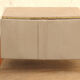 Vintage leatherette stool or laundry basket, 1980s, Czechoslovakia