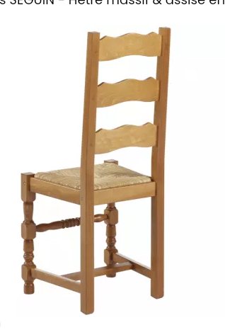 2 beech chairs and straw seat