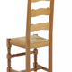 2 beech chairs and straw seat