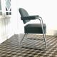 Fauteuil de bureau industriel skaï gris