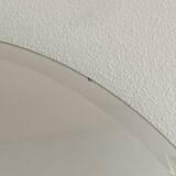 Miroir rond attribué à Deknudt, Belgique. années 1980