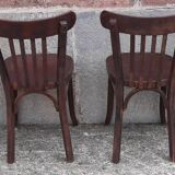 Baumann bistro chairs, 1950s. (Set of 4)