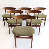 Ensemble de 6 chaises de salle à manger style années 60