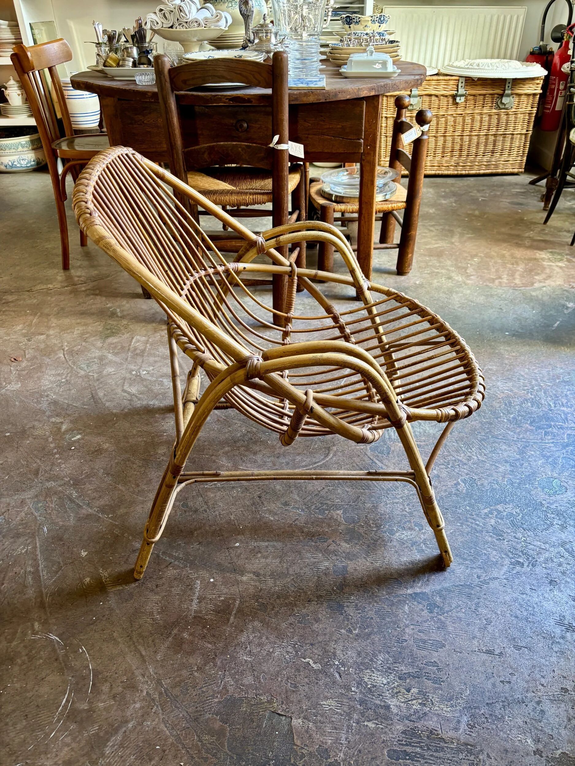 1960s rattan armchair no. 1