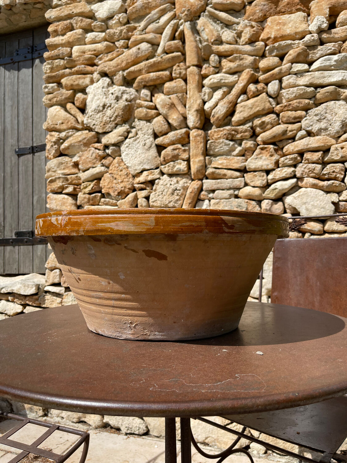 Ancient earthenware dish