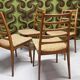 Lot 4 chaises scandinave 1970"