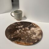 Dish in petrified wood
