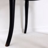 Thonet black bentwood stool - 20th