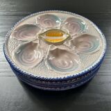 Set of 4 oyster plates