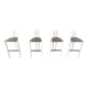 Set of 4 postmodern bar stools, 1980s