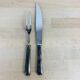 Silver metal serving cutlery