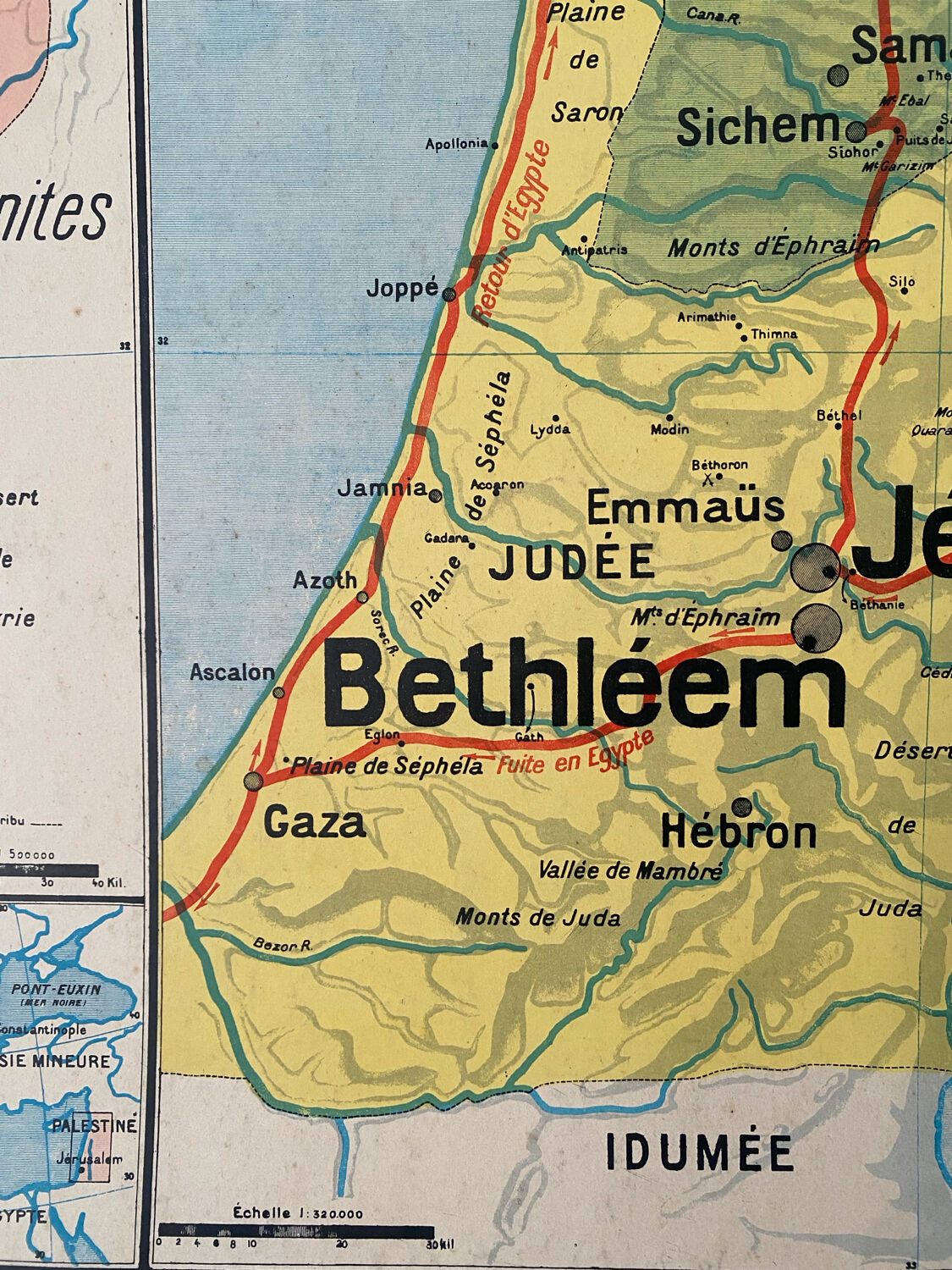 School map Vidal-Lablache No. 23 Palestine COLLECTOR