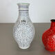 Set of 2 fat lava pottery vase made Bay Ceramics, Germany