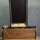 Dressing table / Art Deco furniture with mirror – Blue velvet – 1930s/40s