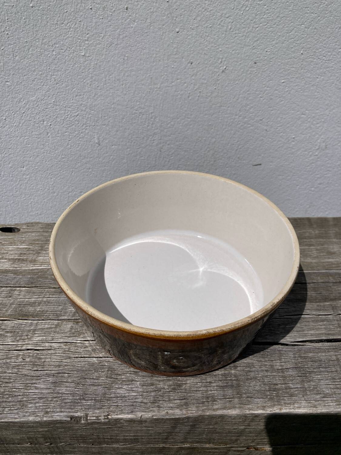 Glazed ceramic salad bowl 1970