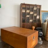 Set of 2 wooden plug boxes