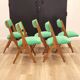 5 chaises pieds compas