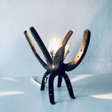Brutalist iron lamp