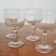6 verres ballon ancien style bistrot XXème siècle