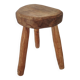 Tabouret tripode en bois clair