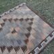 Vintage Turkish kilim handwoven 142x284 cm