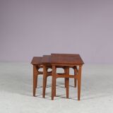 1950s Nesting tables by Poul Hundevad for Fabian, Denmark