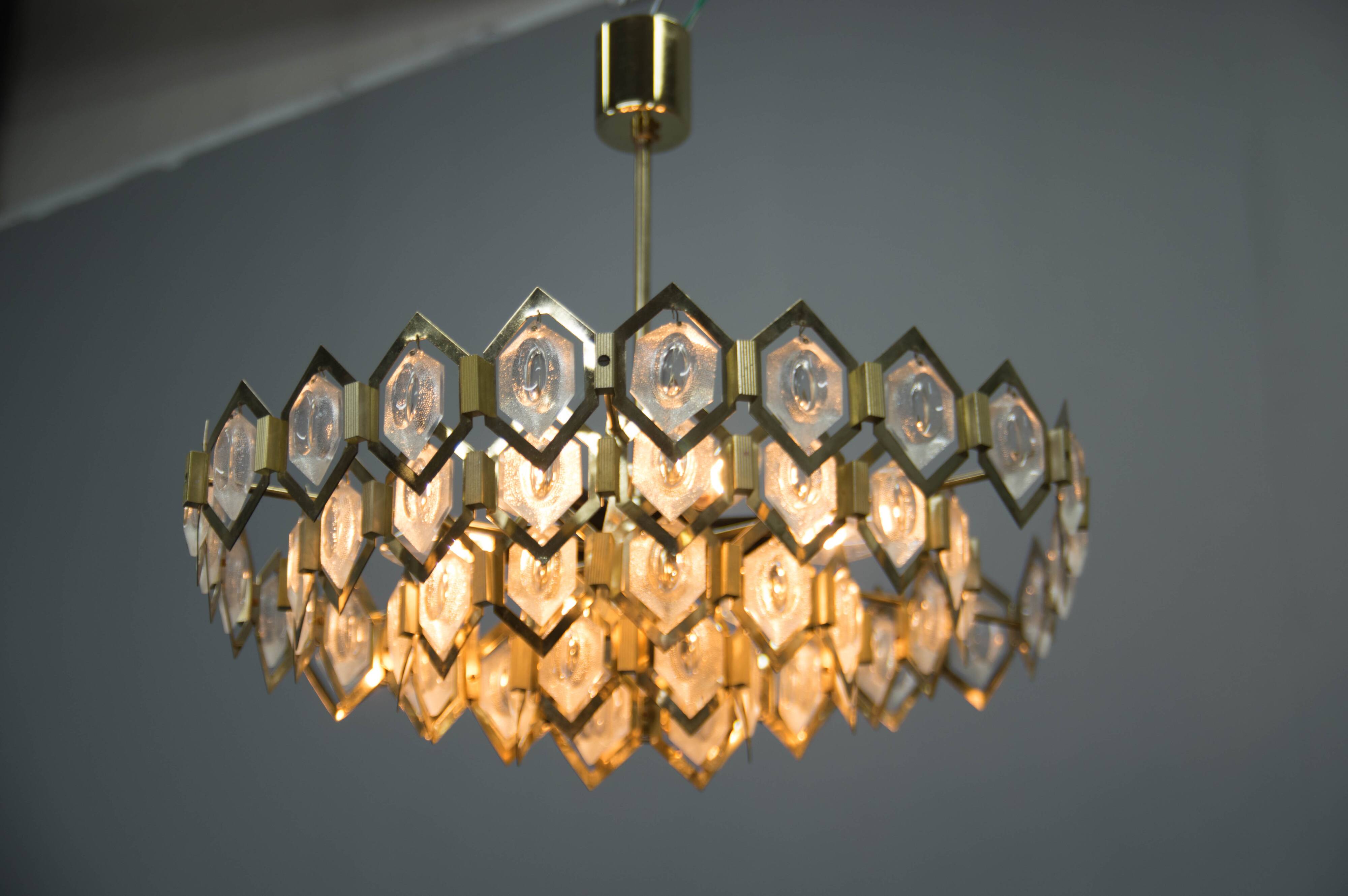 Midcentury Chandelier Designed by Bejvl for Kamenicky Senov, 1960s