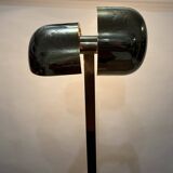 1980s golden metal floor lamp