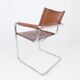 Matteo Grassi MG5 set of 4 leather cantilever chairs